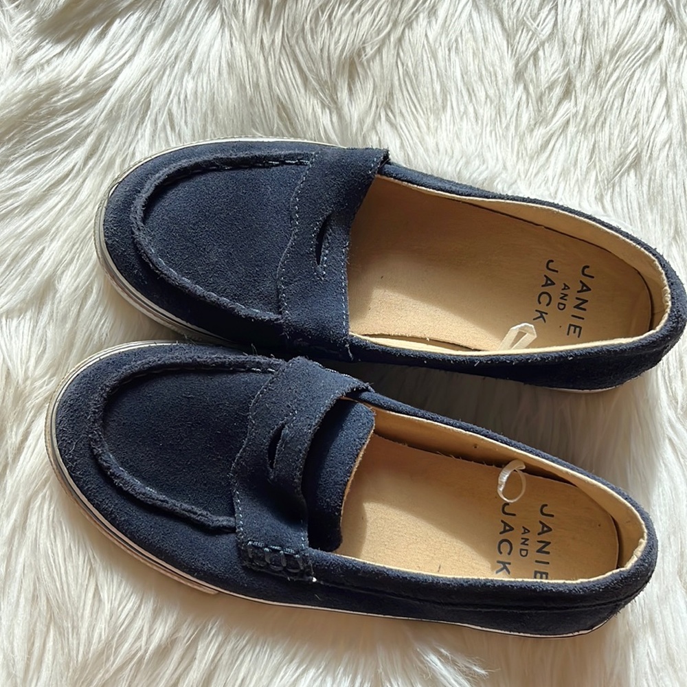 Janie&Jack Navy PENNY LOAFER SNEAKER size 1K